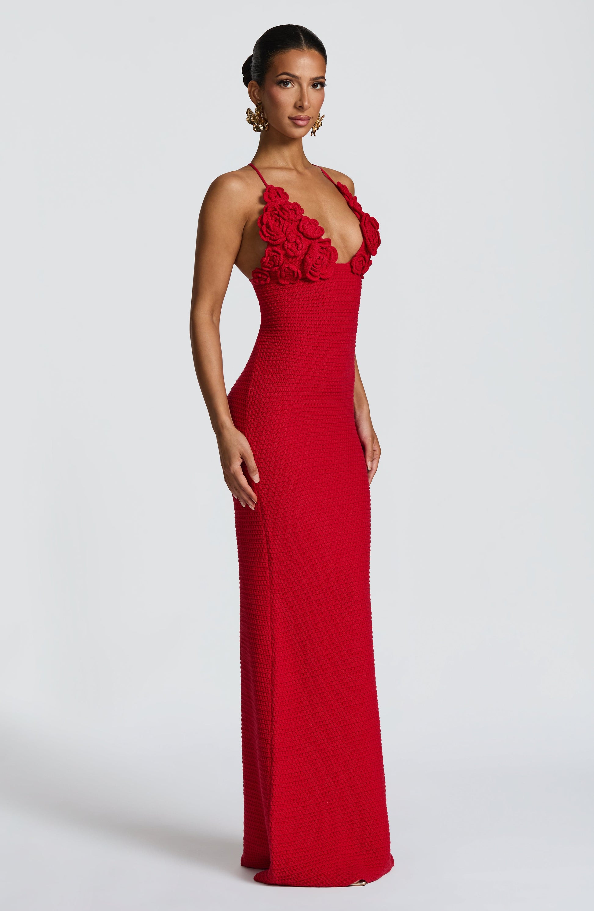 CELAENA MAXI DRESS - RED