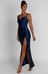CELESTINA MAXI DRESS - NAVY