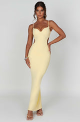 CELINE MAXI DRESS - LEMON