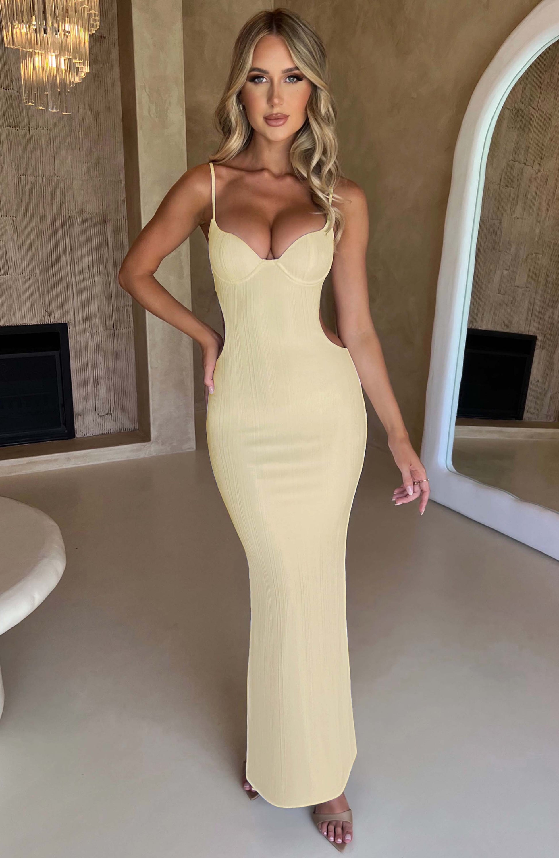 CELINE MAXI DRESS - LEMON