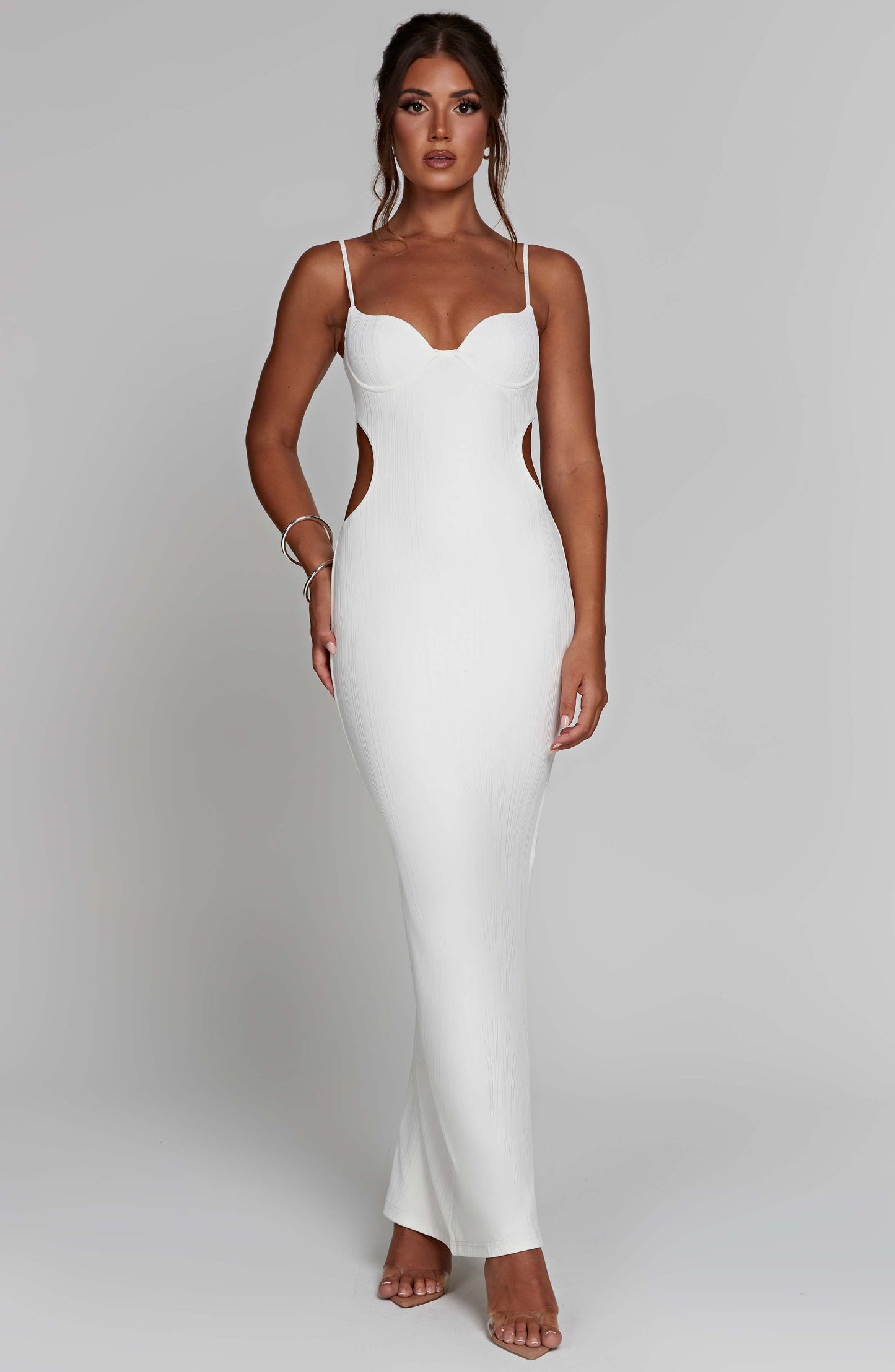 CELINE MAXI DRESS - WHITE