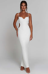 CELINE MAXI DRESS - WHITE