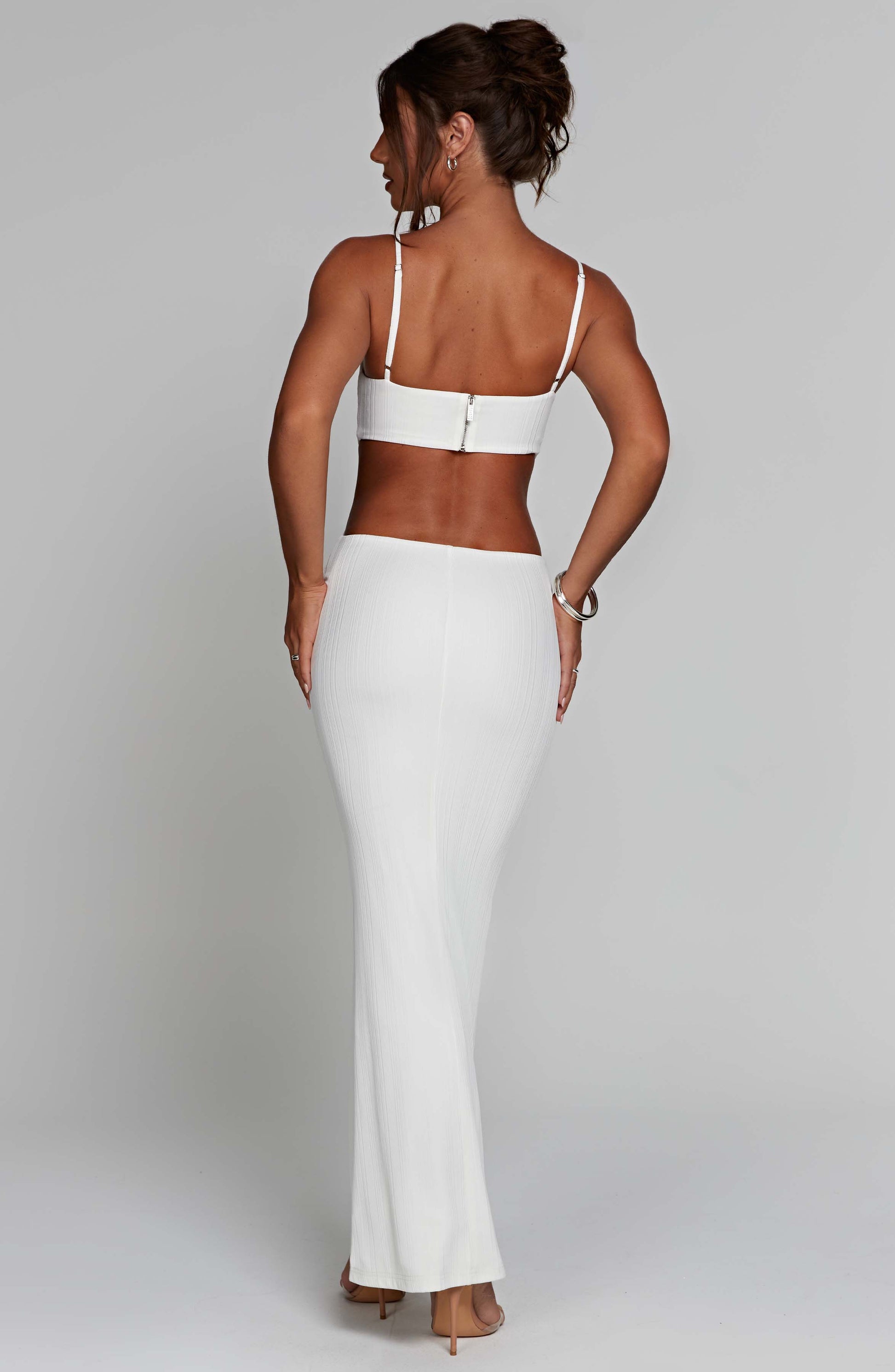 CELINE MAXI DRESS - WHITE