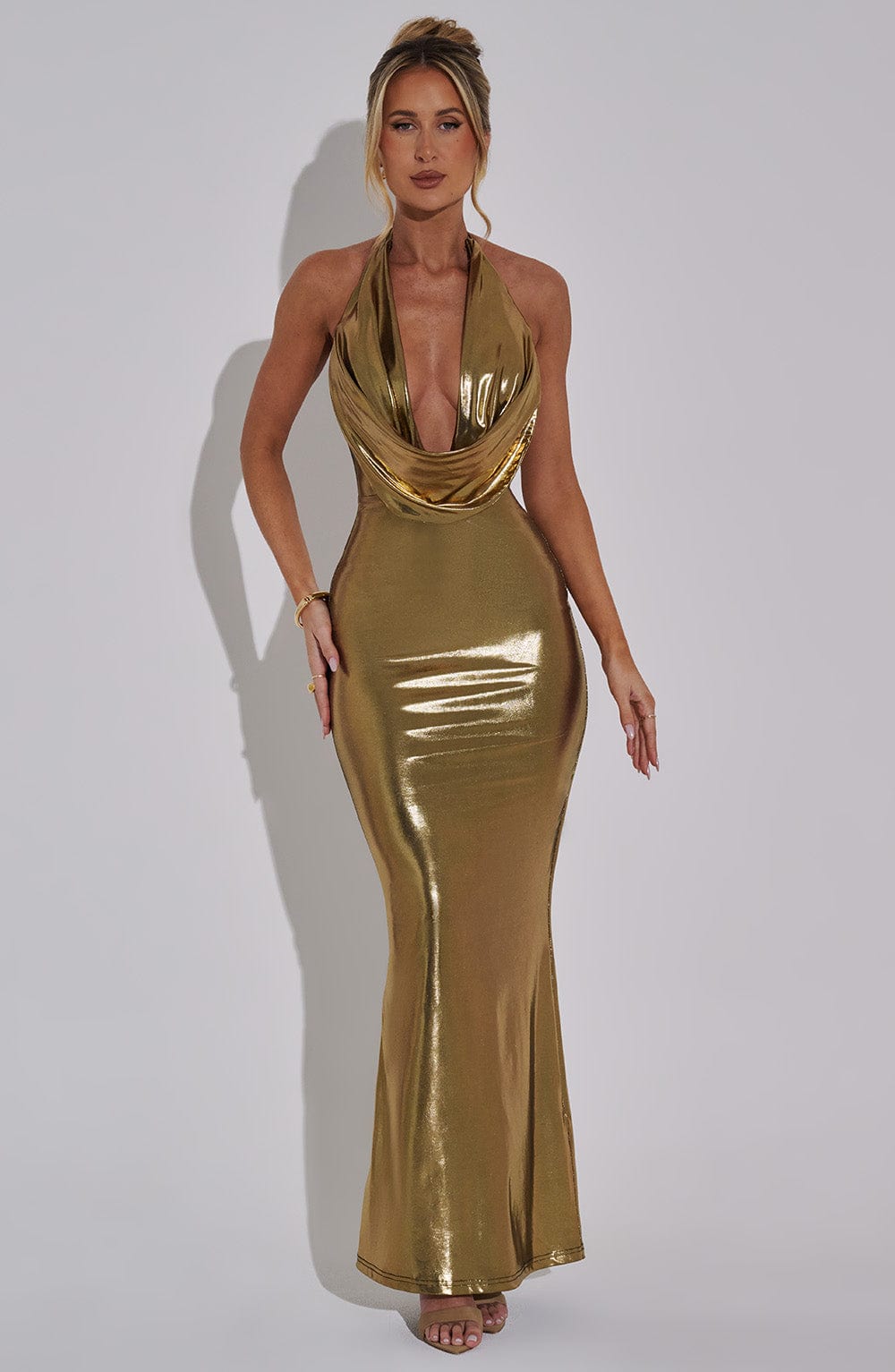 CHRISHELLE MAXI DRESS - GOLD