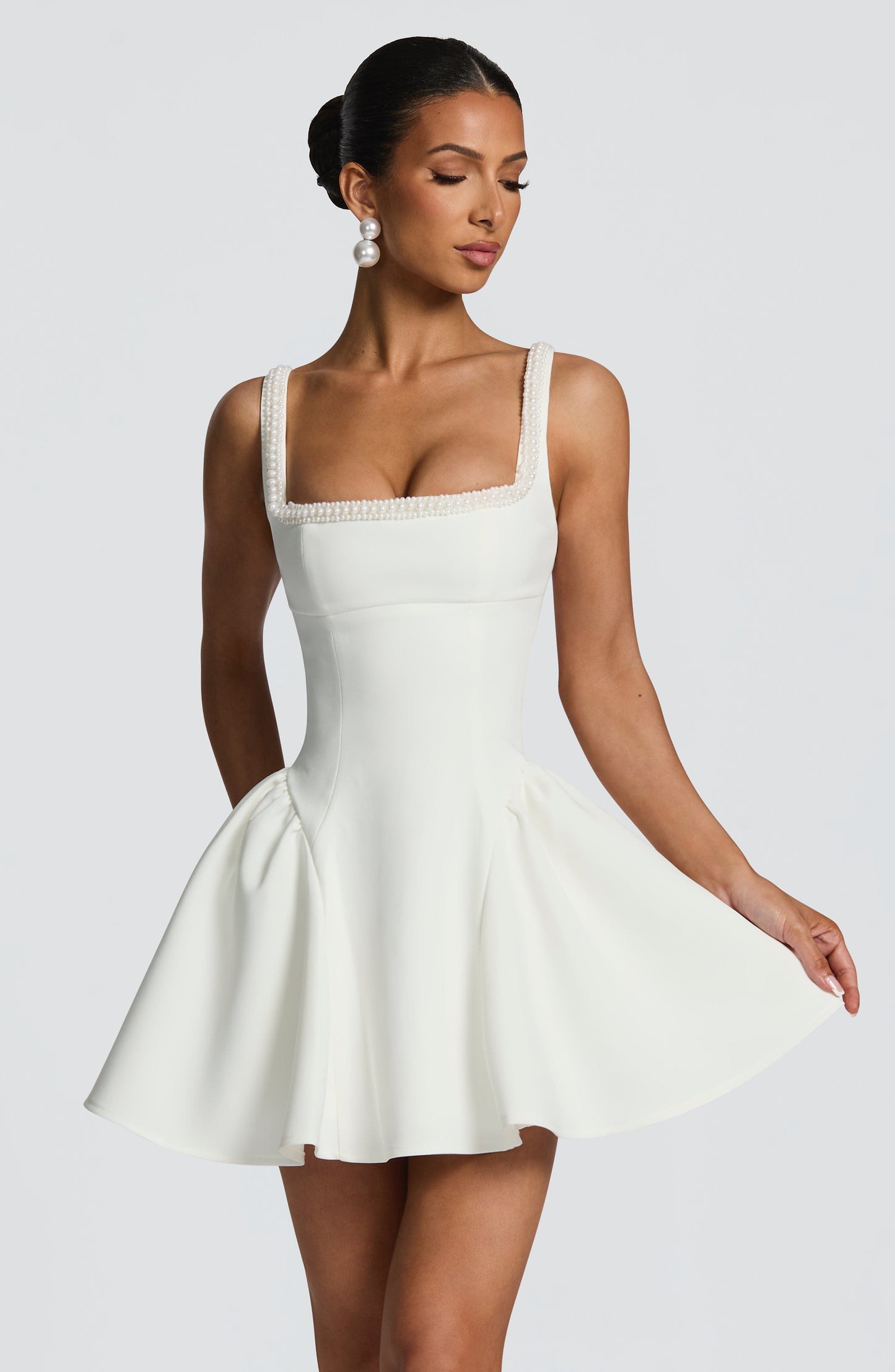 CHRISTIE MINI DRESS - IVORY