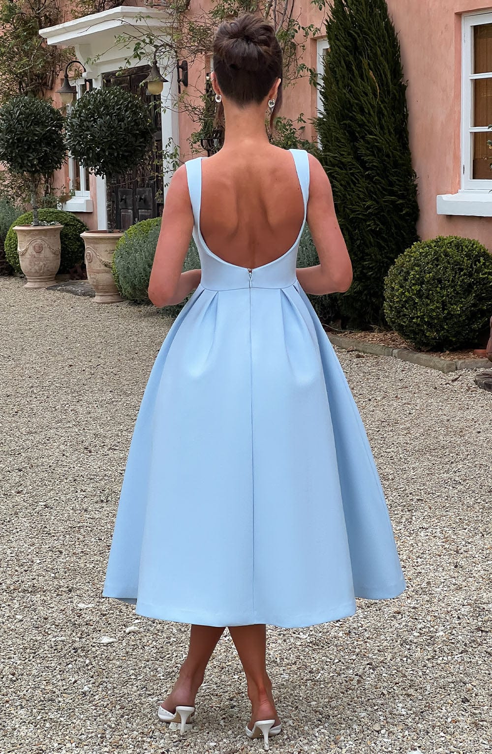 CLARABELLA MIDI DRESS - BLUE