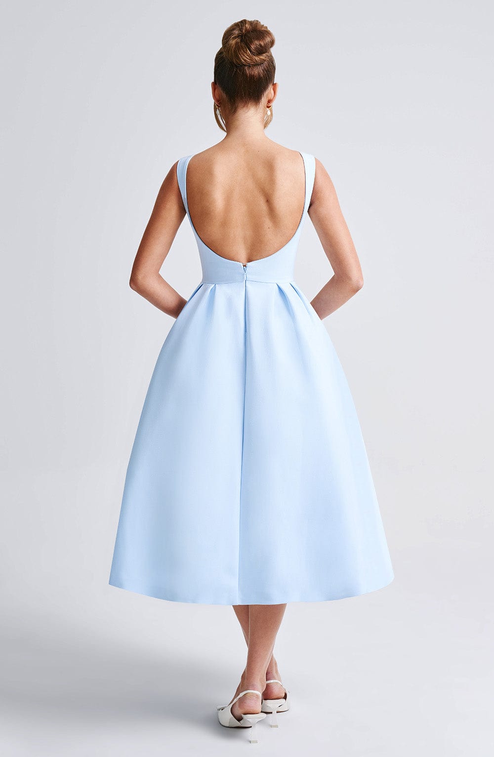 CLARABELLA MIDI DRESS - BLUE