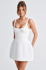CLARETTA MINI DRESS  IVORY