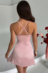 CLARISE MINI DRESS - BLUSH