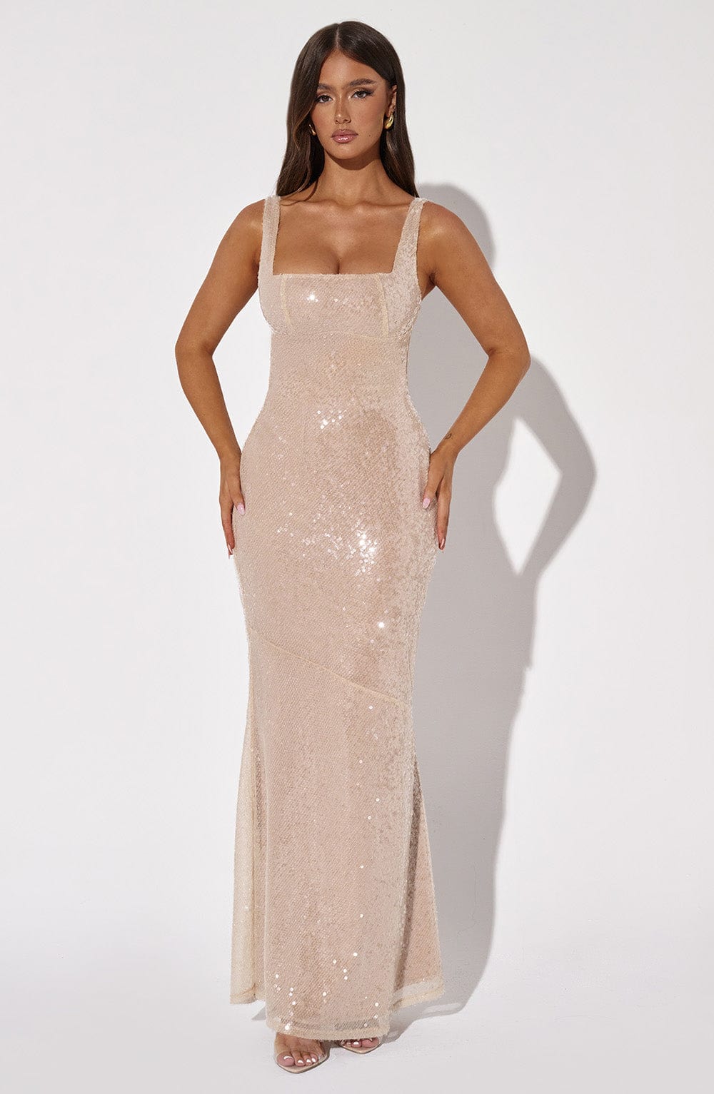 CORINNE MAXI DRESS - NUDE