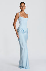 CORNELIA MAXI DRESS - BABY BLUE