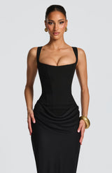 CORNELIA MAXI DRESS - BLACK