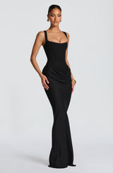 CORNELIA MAXI DRESS - BLACK