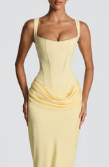 CORNELIA MAXI DRESS - LEMON