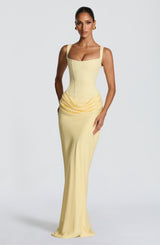 CORNELIA MAXI DRESS - LEMON