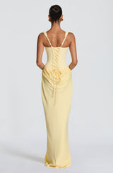 CORNELIA MAXI DRESS - LEMON