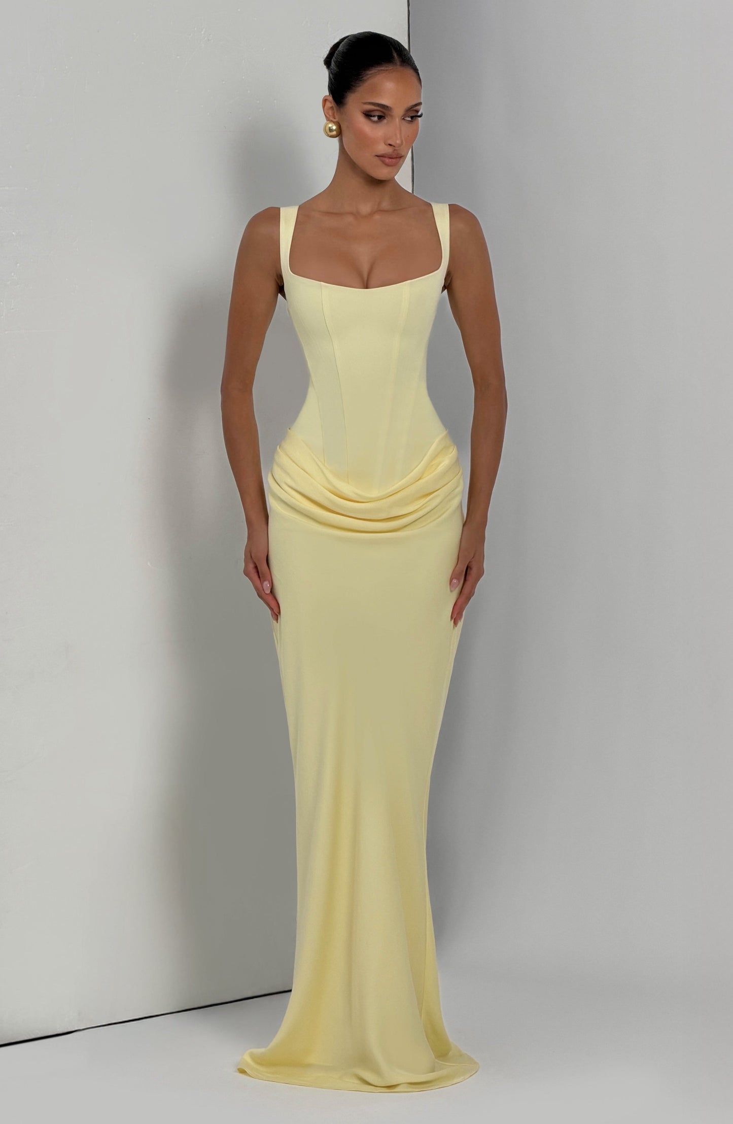CORNELIA MAXI DRESS - LEMON