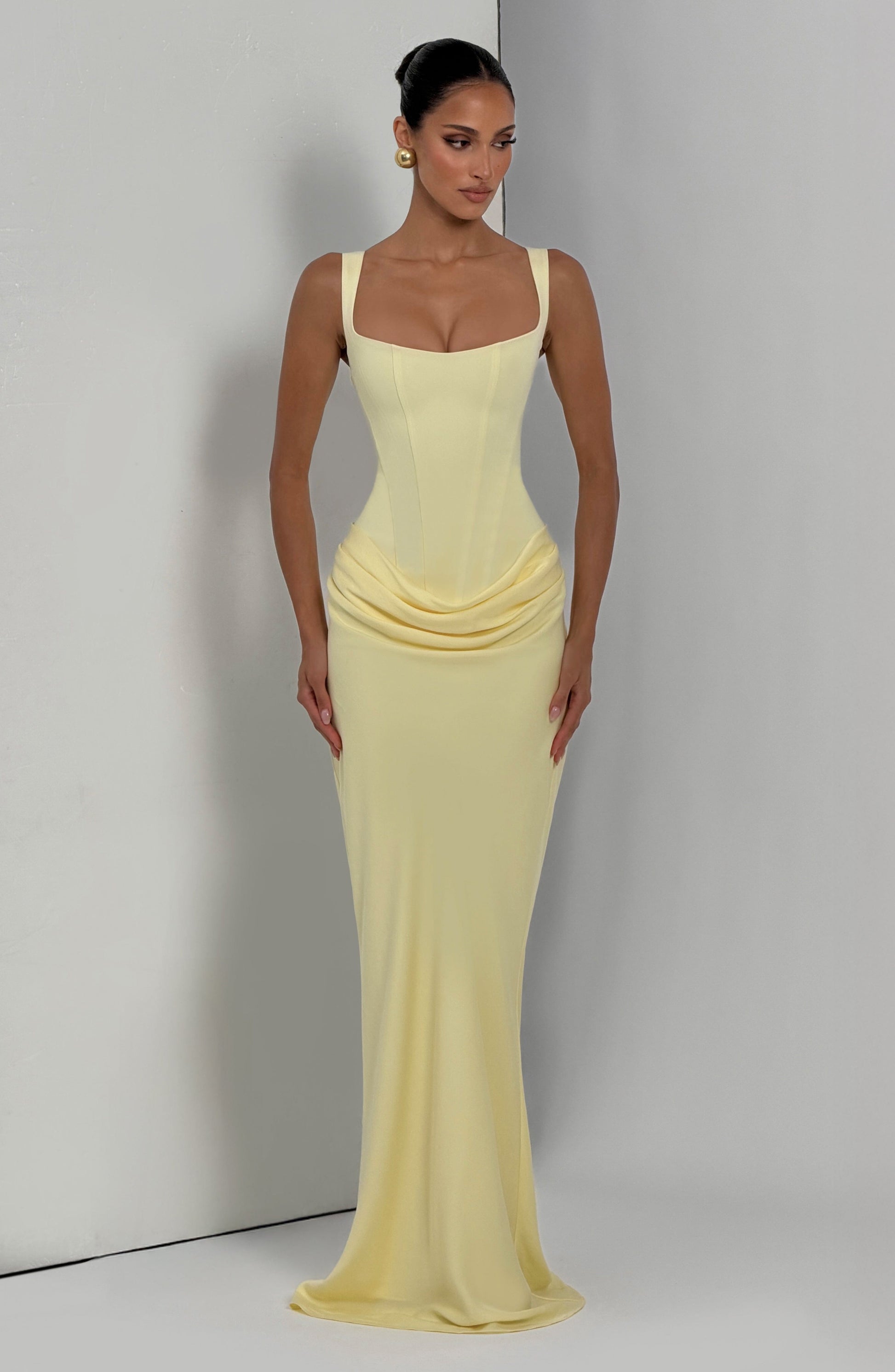 CORNELIA MAXI DRESS - LEMON