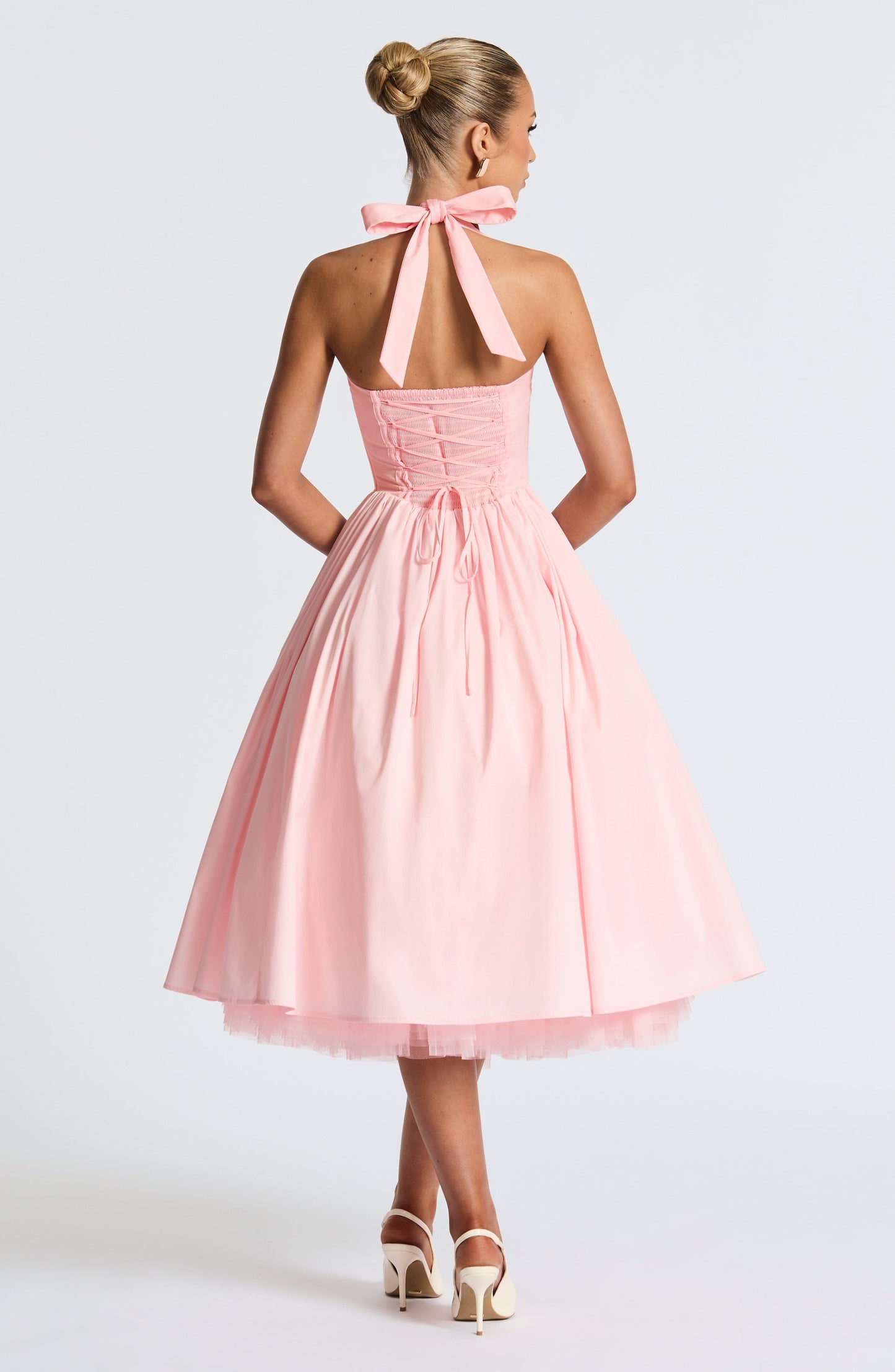 CRESSIDA MIDI DRESS - BLUSH