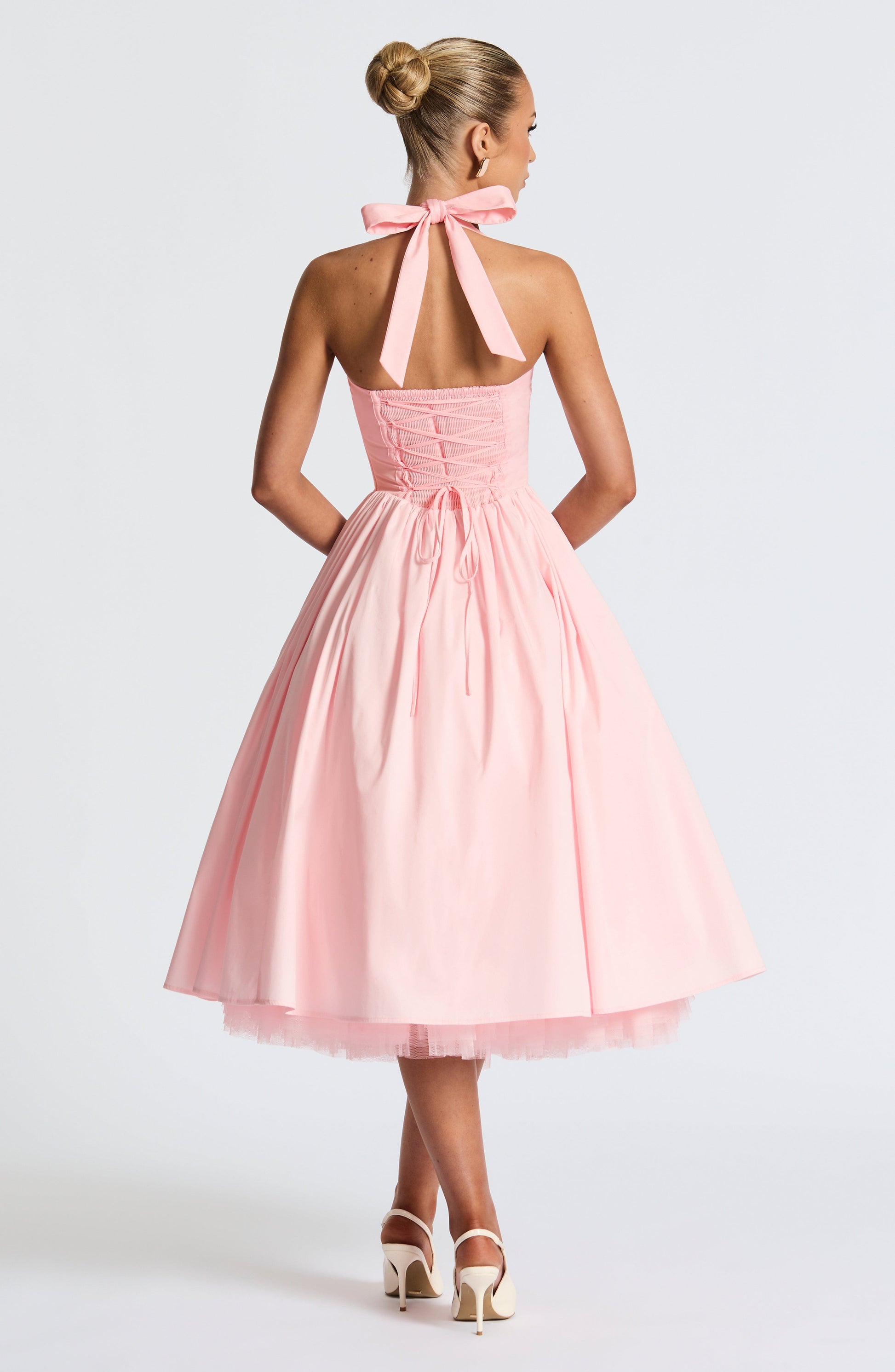 CRESSIDA MIDI DRESS - BLUSH