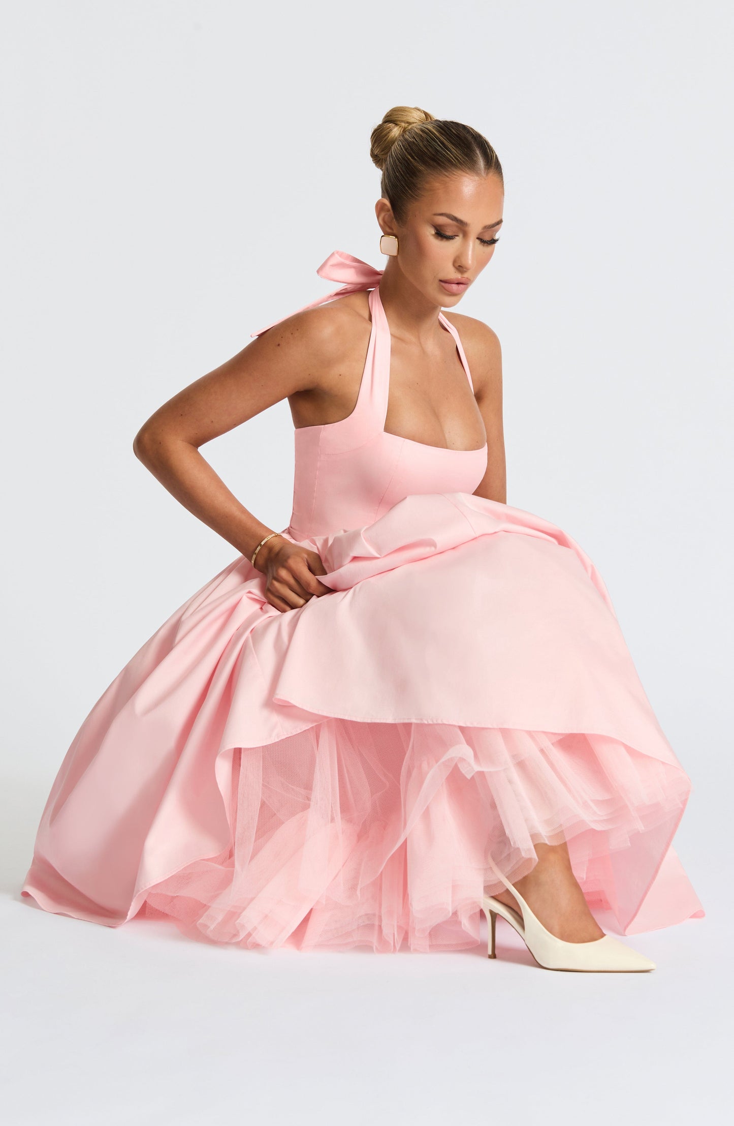 CRESSIDA MIDI DRESS - BLUSH