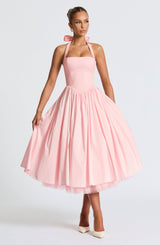 CRESSIDA MIDI DRESS - BLUSH