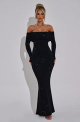 CYPRUS MAXI DRESS - BLACK