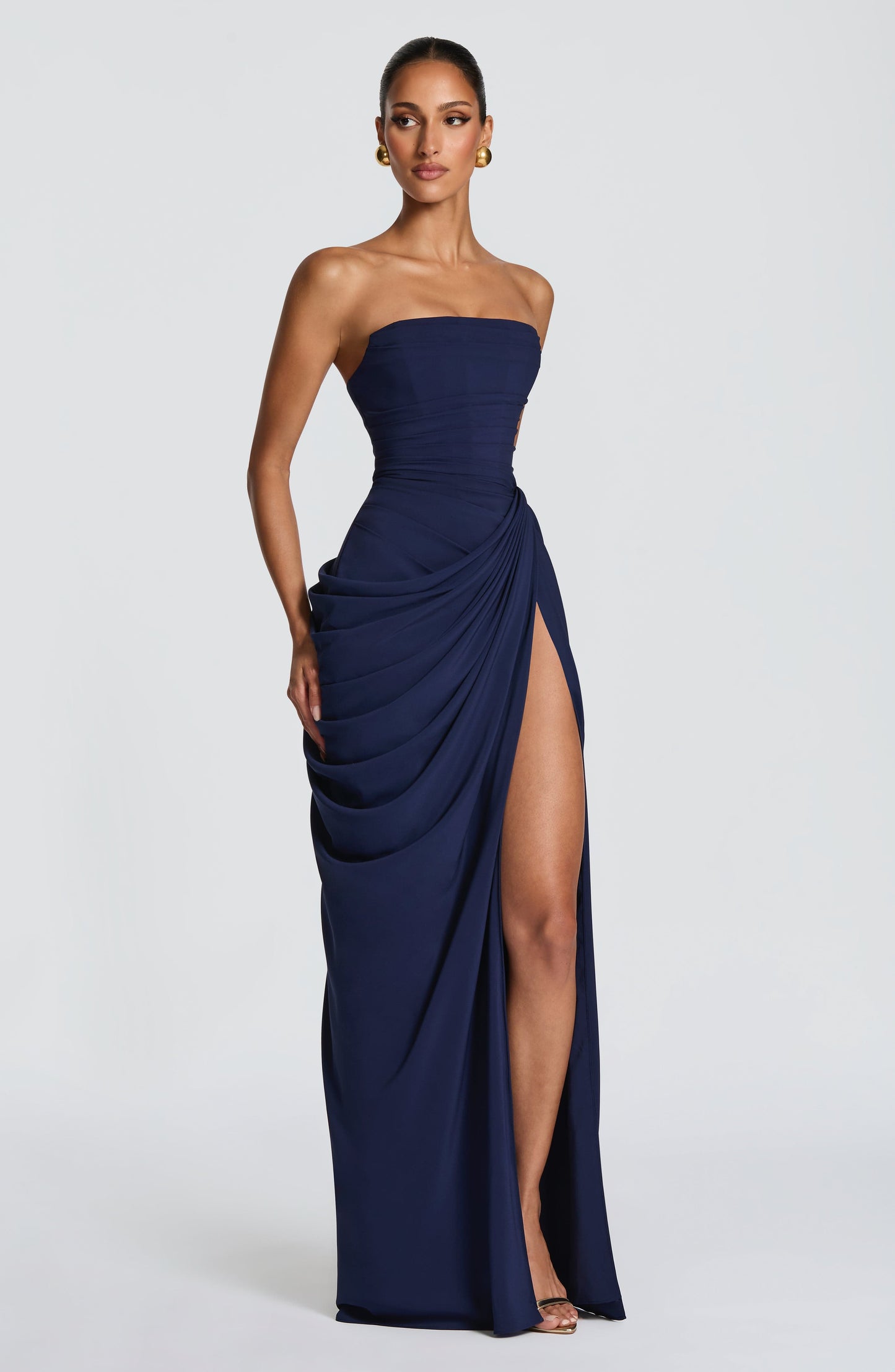 CYRA MAXI DRESS - NAVY