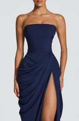 CYRA MAXI DRESS - NAVY