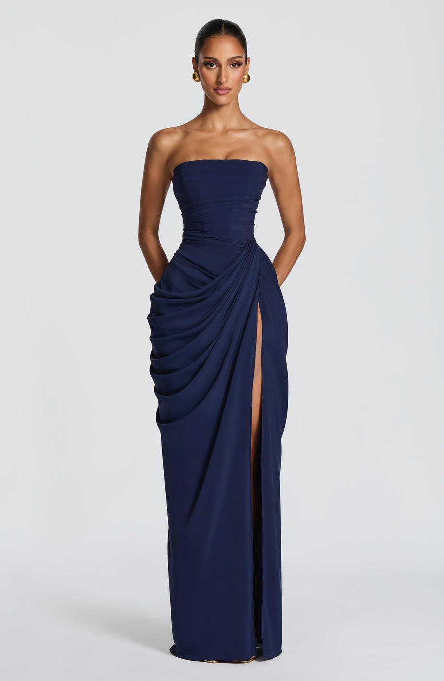 CYRA MAXI DRESS - NAVY