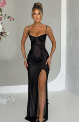 DALARY MAXI DRESS - BLACK