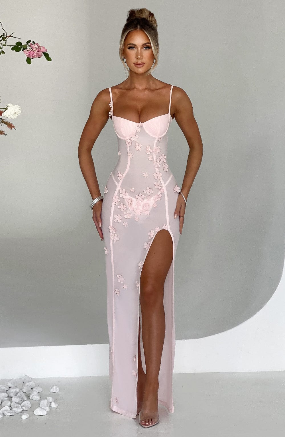 DALARY MAXI DRESS - BLUSH