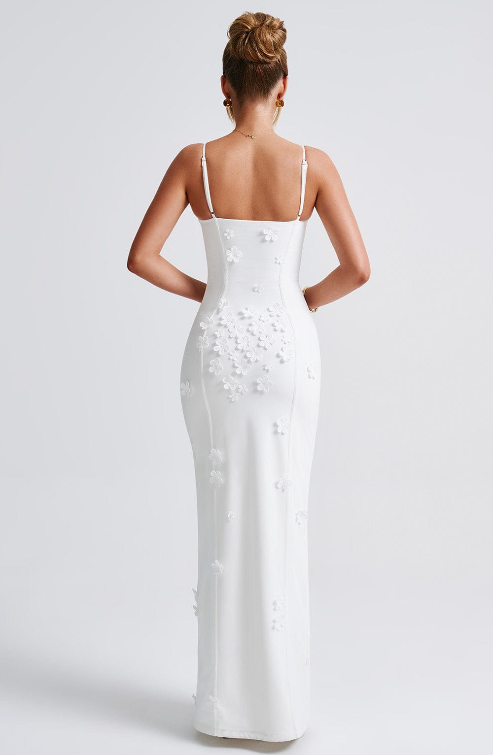DALARY MAXI DRESS - IVORY LINED
