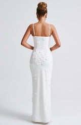 DALARY MAXI DRESS - IVORY LINED