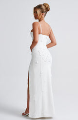 DALARY MAXI DRESS - IVORY LINED