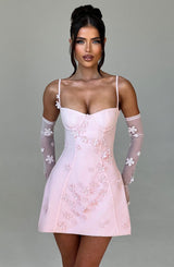 DALARY MINI DRESS - BLUSH