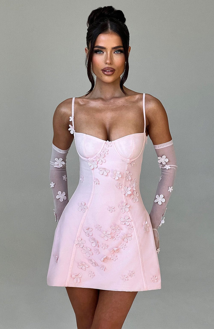 MINIVESTIDO DALARY - ROSA PALO