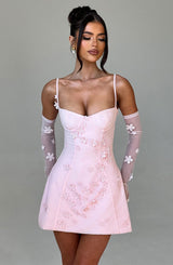DALARY MINI DRESS - BLUSH