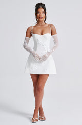 DALARY MINI DRESS - IVORY