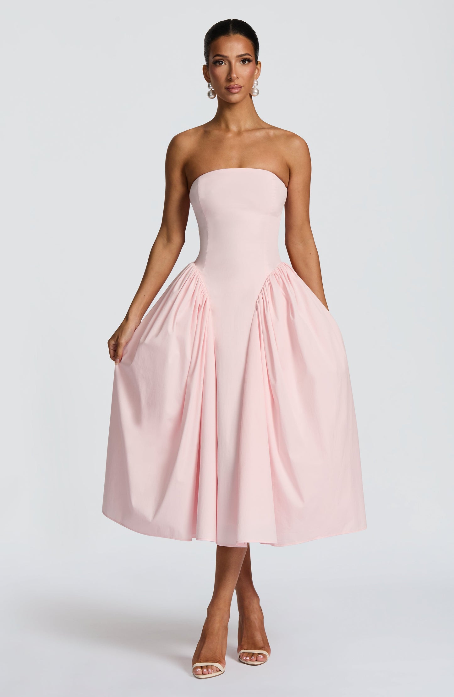 DARLA MIDI DRESS - BLUSH