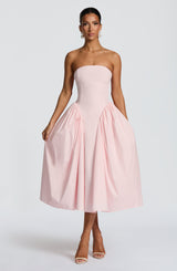 DARLA MIDI DRESS - BLUSH