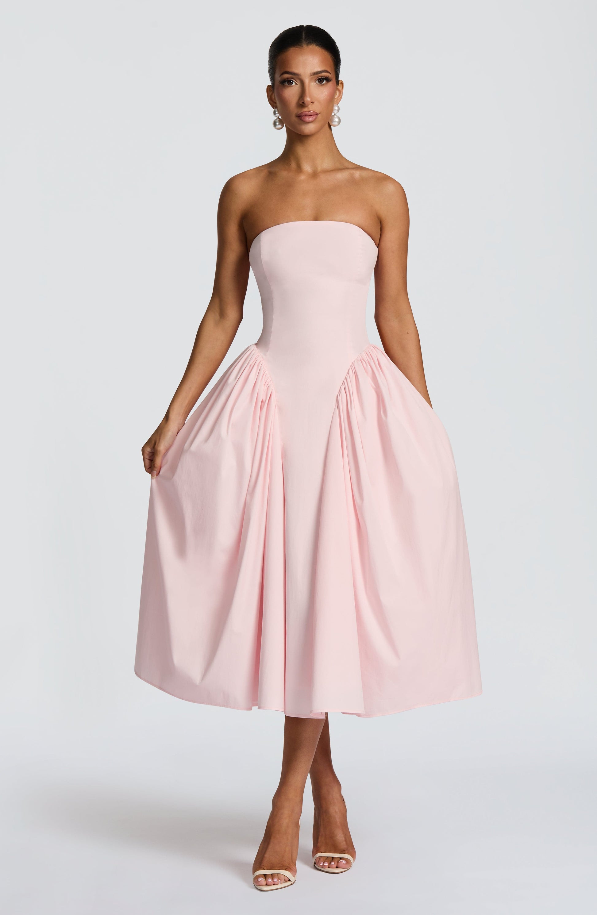 DARLA MIDI DRESS - BLUSH