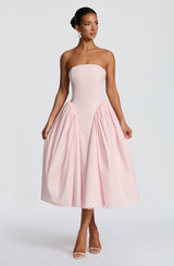 DARLA MIDI DRESS - BLUSH