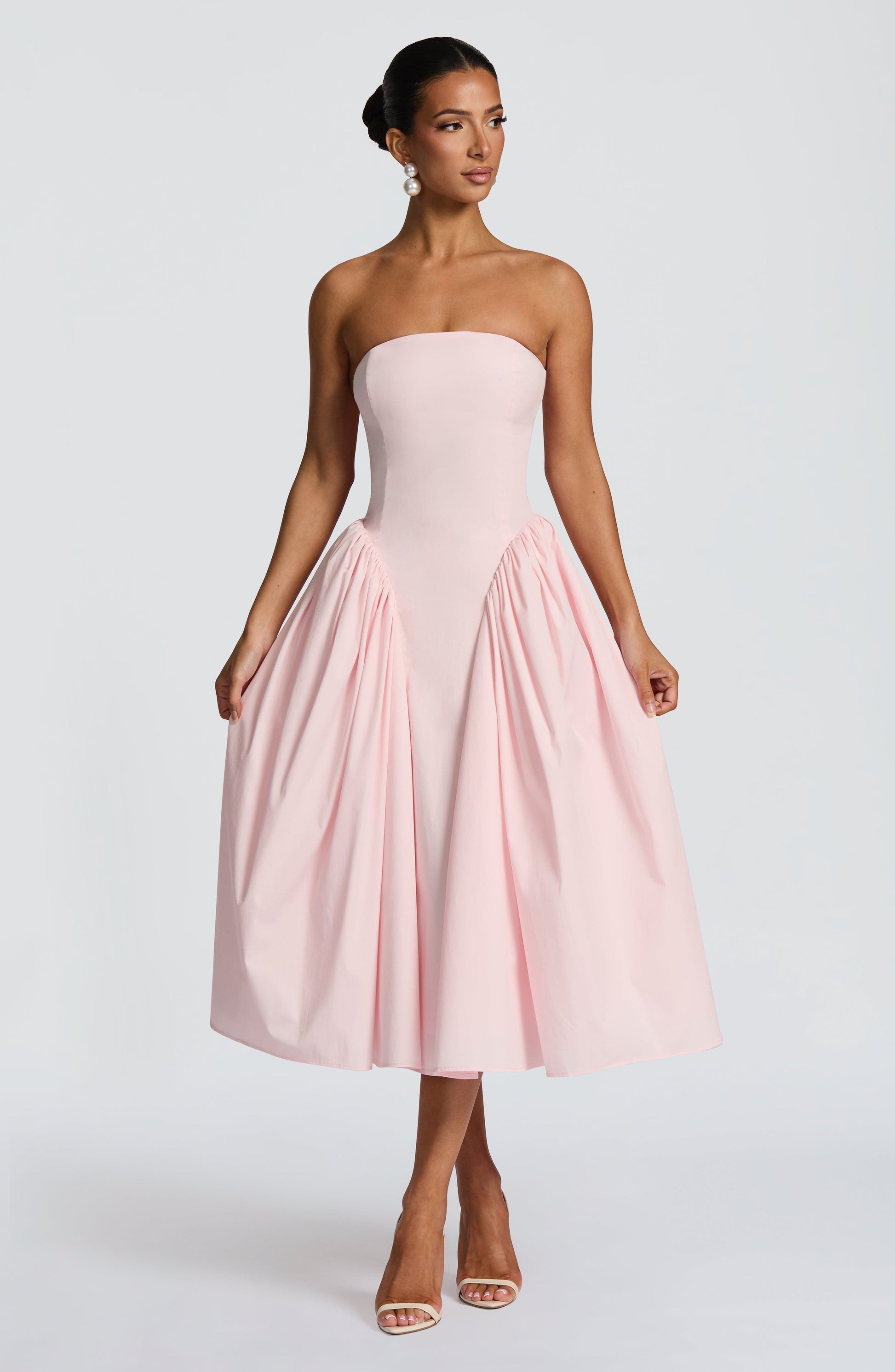 DARLA MIDI DRESS - BLUSH