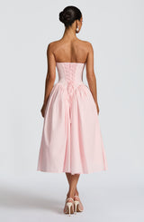 DARLA MIDI DRESS - BLUSH