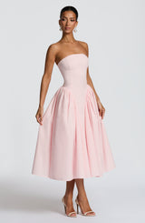 DARLA MIDI DRESS - BLUSH