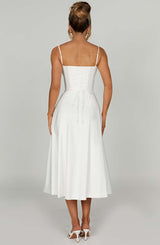 DEANNA MIDI DRESS - IVORY
