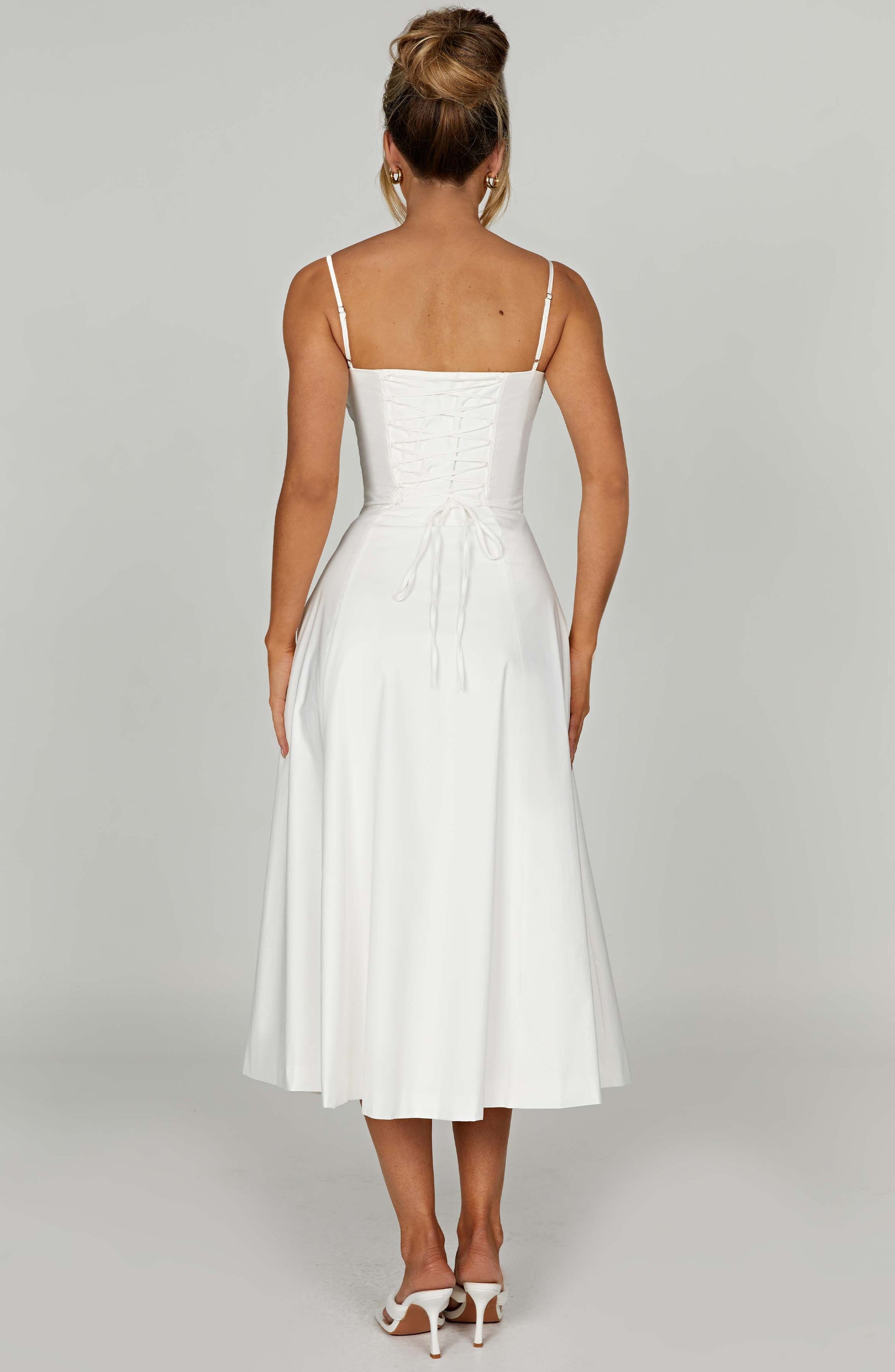 DEANNA MIDI DRESS - IVORY