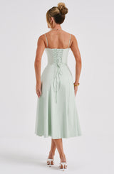 DEANNA MIDI DRESS - SAGE