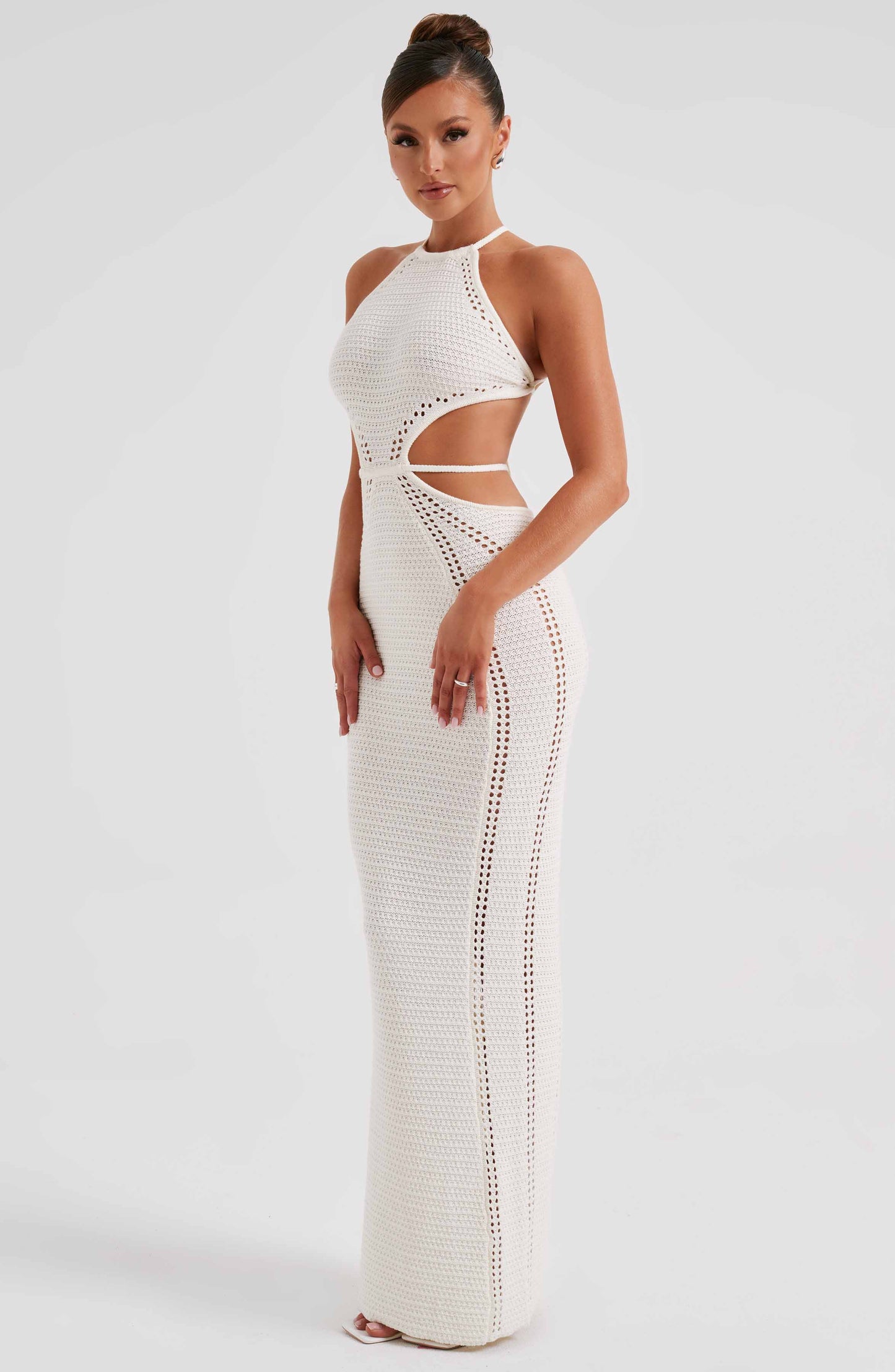 DELIA MAXI DRESS - WHITE